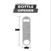 Bottle Opener - Stainless Steel - Removes Bottle Caps and Pries Open Jars - Thumb Hole for Firm Grip - Personalized Engraved Text - 7"  1.5"  1.8" Thick view 3