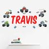 Oliver's Labels Premium Personalized Wall Decal for Kids Room Dcor - Peel & Stick, Removable (Blaze and The Monster Machines) view 1