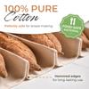 Orblue Bakers Couche and Proofing Cloth, 100% Cotton Fabric for Bread Dough Baking, Shaping Tool for Baguettes, Loaves, Ciabatta, Bread Couche 35.4 x 23.6 Inches view 2