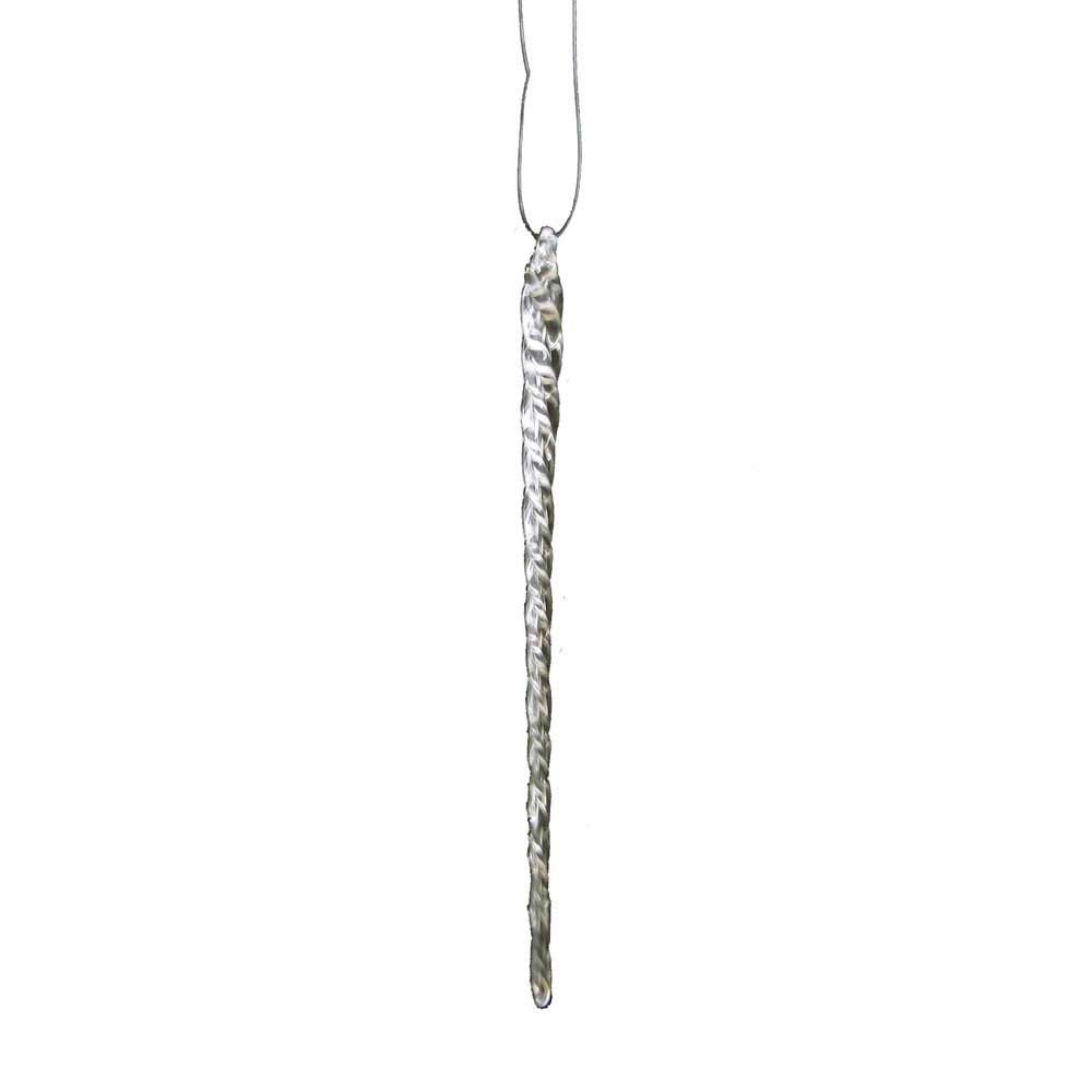 Kurt Adler Glass Icicle Christmas Ornaments 12 Piece