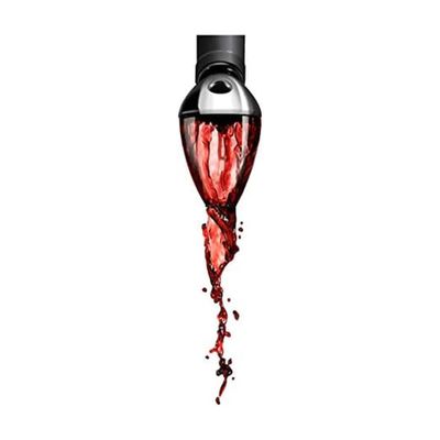 Rabbit Wine Aerator and Pourer, 7-Inch, Silver/Black/Clear