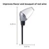 Rabbit Wine Aerator and Pourer, 7-Inch, Silver/Black/Clear view 2