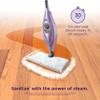 Shark Steam Pocket Mop with 2 Washable Double-sided Pads, Steam Sanitization, Swivel Steering, Lightweight, Steam Cleaner for Sealed Hard Floors, Hardwood, Marble, Tile, Purple, S3501 view 2
