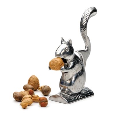 RSVP International (Nuts) Nutty Squirrel Nutcracker, Stainless Steel | Adorable Novelty Addition to Your Kitchen | Cracks All Types of Nuts | Great Housewarming