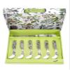 Portmeirion Botanic Garden Cheese Knife and Spreader Set | Cheese Knife and Set of 6 Spreaders | Floral Design | Made from Stainless Steel with Porcelain Handles view 1