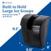 San Jamar Saf-T-Ice Plastic Scoop Caddy for Scoops, 86 oz, Black view 4