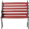 Department 56 Village Cross Product Accessories Wrought Iron Park Bench Figurine, 2.25 Inch, Red view 2