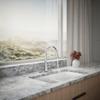 KOHLER 597-CP Simplice Pull Down Kitchen Faucet, 3-Spray Faucet, Kitchen Sink Faucet with Pull Down Sprayer, Polished Chrome view 4