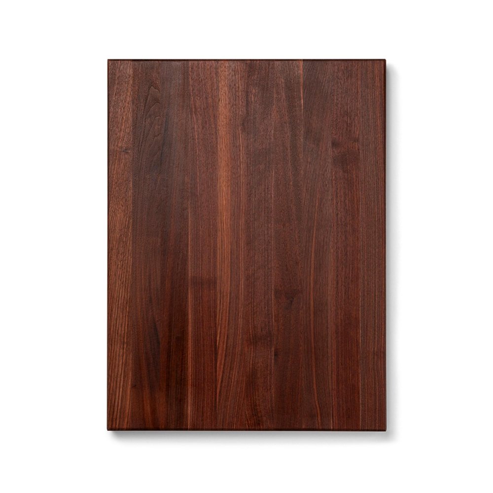 John Boos R-Board Series Rectangular Wooden Walnut Cutting Board 24x18 1.5 Thick, 17-lb Reversible Butcher Block with Edge-Grain & Finger Grips Made in the USA