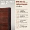 John Boos R-Board Series Rectangular Wooden Walnut Cutting Board 24x18  1.5 Thick, 17-lb Reversible Butcher Block with Edge-Grain & Finger Grips  Made in the USA view 3