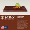 John Boos R-Board Series Rectangular Wooden Walnut Cutting Board 24x18  1.5 Thick, 17-lb Reversible Butcher Block with Edge-Grain & Finger Grips  Made in the USA view 4