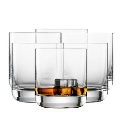 SCHOTT ZWIESEL Convention Whiskey Glass (Set of 6), Old Fashioned Tumbler for Whiskey, Dishwasher-Safe Machine-Made Tritan Crystal Glasses, Made in Germany (10 Ounce)