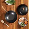 JOYCE CHEN Classic Series 14-Inch Carbon Steel Nonstick Wok Set with Lid and Birch Handles, 4 Pieces view 4