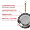 JOYCE CHEN Classic Series 12-Inch Carbon Steel Stir Fry Pan with Birch Handle view 2