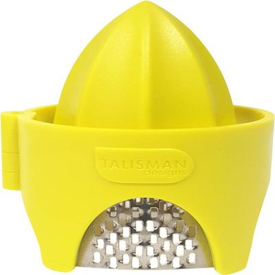 Talisman Designs Citrus Zester & Reamer | Orange Lemon & Lime Zester | BPA Free Kitchen | Functional Kitchen, Zesting Tool | Plastic & Stainless Steel