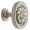 Urbanest Large Petros Drapery Medallion Holdback, English Pewter view 1