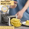 WYZworks Replacement 2-Hole 1/2" Blade Assembly and Pusher Block for Commercial French Fry Cutter Stainless Steel view 3
