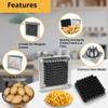 WYZworks Replacement 2-Hole 1/2" Blade Assembly and Pusher Block for Commercial French Fry Cutter Stainless Steel view 4
