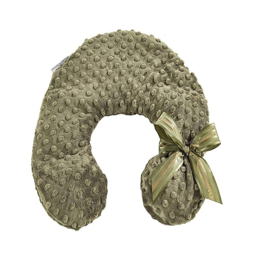 Sonoma Lavender Luxury Eucalyptus/Lavender Heatable/Chillable Neck Pillow, Microwaveable for Neck and Shoulders with Removable Washable Covers, Great for Relaxation and Pain Relief (Green Dot)