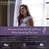 Sonoma Lavender Luxury Eucalyptus/Lavender Heatable/Chillable Neck Pillow, Microwaveable for Neck and Shoulders with Removable Washable Covers, Great for Relaxation and Pain Relief (Green Dot) view 2