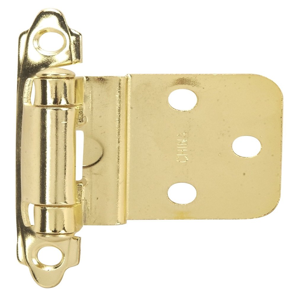 Hardware House 64-4526 Contractor Pack Inset Cabinet Hinge, Bright Brass, 10-Pack