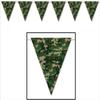 Camo Flag Pennant Banner Party Accessory (1 count) (1/Pkg) view 1