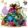 Coral Reef Prop (3 fish included) Party Accessory  (1 count) (1/Pkg) view 1