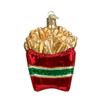 Old World Christmas French Fries Carton Glass Blown Ornament for Christmas Tree, Handcrafted Holiday Decoration, Food Collection view 1
