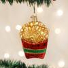 Old World Christmas French Fries Carton Glass Blown Ornament for Christmas Tree, Handcrafted Holiday Decoration, Food Collection view 2