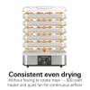 Hamilton Beach Digital Food Dehydrator for Fruit and Jerky, Vegetables and More, 5 Trays, Adjustable Temperature, 48 Hour Timer + Auto Shutoff, Grey (32100A) view 4