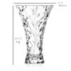 Lorren Home Trends Crystal Laurus Vase 11"-Made In Italy view 2