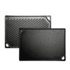 Lodge Reversible Cast Iron Grill/Griddle  9.5 x 16.75 Inch Pre-Seasoned Cooking Surface  Flat & Ribbed Sides  Use on Stove, Grill, or Campfire  Made in the USA  Heavy-Duty, Black view 1