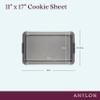 Anolon Advanced Nonstick Bakeware with Grips, Nonstick Cookie Sheet / Baking Sheet - 11 Inch x 17 Inch, Gray view 3