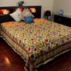 Indian Bedspread ? Cotton Sunflower Print view 1