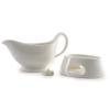 Norpro Porcelain Gravy Sauce Boat with Stand and Candle view 2