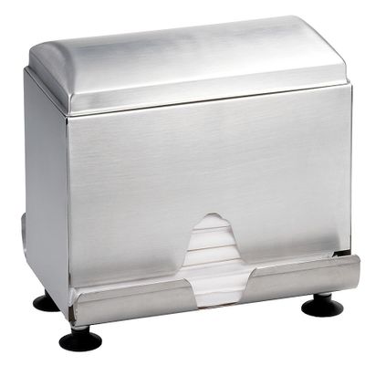 Tablecraft Stainless Steel Wrapped Straw Dispenser - 1 each.