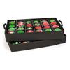 [Red Christmas Ornament Storage Box with Dividers] - (Holds 48 Ornaments up to 3 Inches in Diameter) | Acid-Free Removable Trays with Separators | Clear Window to Easily See Storage Bags Contents view 3