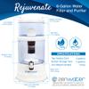 ZENWATER 6-Gallon Countertop Gravity Water Filter System - Portable Alkaline Filtration System - Enjoy Clean and Mineral-Rich Hydration at Home, Office, or Travel view 3