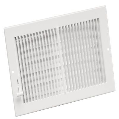 Imperial 12" x 6" Two-Way Sidewall Register, White, RG0299