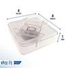 Headwind Raise ITS Furniture Risers Bed Risers Desk Risers, Clear 1"x4"x4" (8 Count) view 3