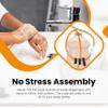 Never - MT - The Original Soap Dispenser Conversion Kit - Made in The USA - Kitchen Sink Extension Tube Kit - Never Fill The Little Bottle Again! view 4