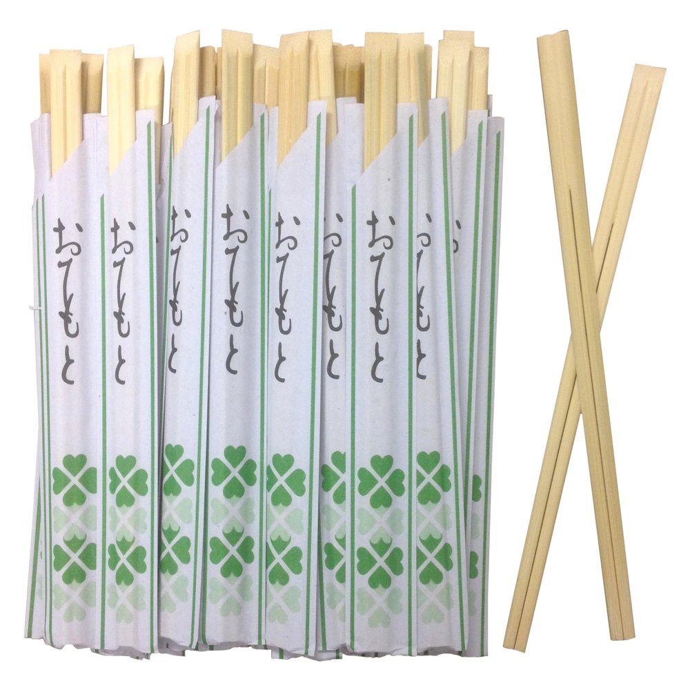 Shirakiku Individual Packed Disposable Wooden Chopsticks in Bags, 100 Pair