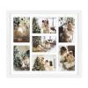 Golden State Art, 13.7x15.7 Matted White Wood 7-Opening for 4x6 Collage Picture Frame view 1