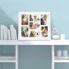 Golden State Art, 13.7x15.7 Matted White Wood 7-Opening for 4x6 Collage Picture Frame view 2