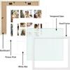 Golden State Art, 13.7x15.7 Matted White Wood 7-Opening for 4x6 Collage Picture Frame view 4