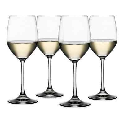 Spiegelau Vino Grande White Wine Glasses Gift Set, Elegant Crystal Drinking Glasses, Stylish Stemmed Glassware for Home Bar, Wedding Gifts, Birthday Gifts, Hosting Essentials, 12 oz, Set of 4