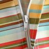 DII Summer Stripe Outdoor Zippered Tabletop Collection, Multi-use, Machine Washable, Tablecloth, 60" Round, Sunset view 3