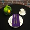 Hemstitch Dinner Napkins Purple 1 Dozen view 3