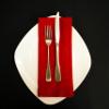 Hemstitch Dinner Napkins Red 1 Dozen view 2