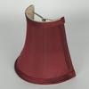 Urbanest Set of 2, 3x5x5" Clip-on Wall Sconce Half Shade, Burgundy view 2